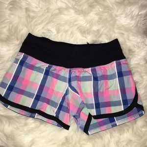 Plaid Lululemon shorts